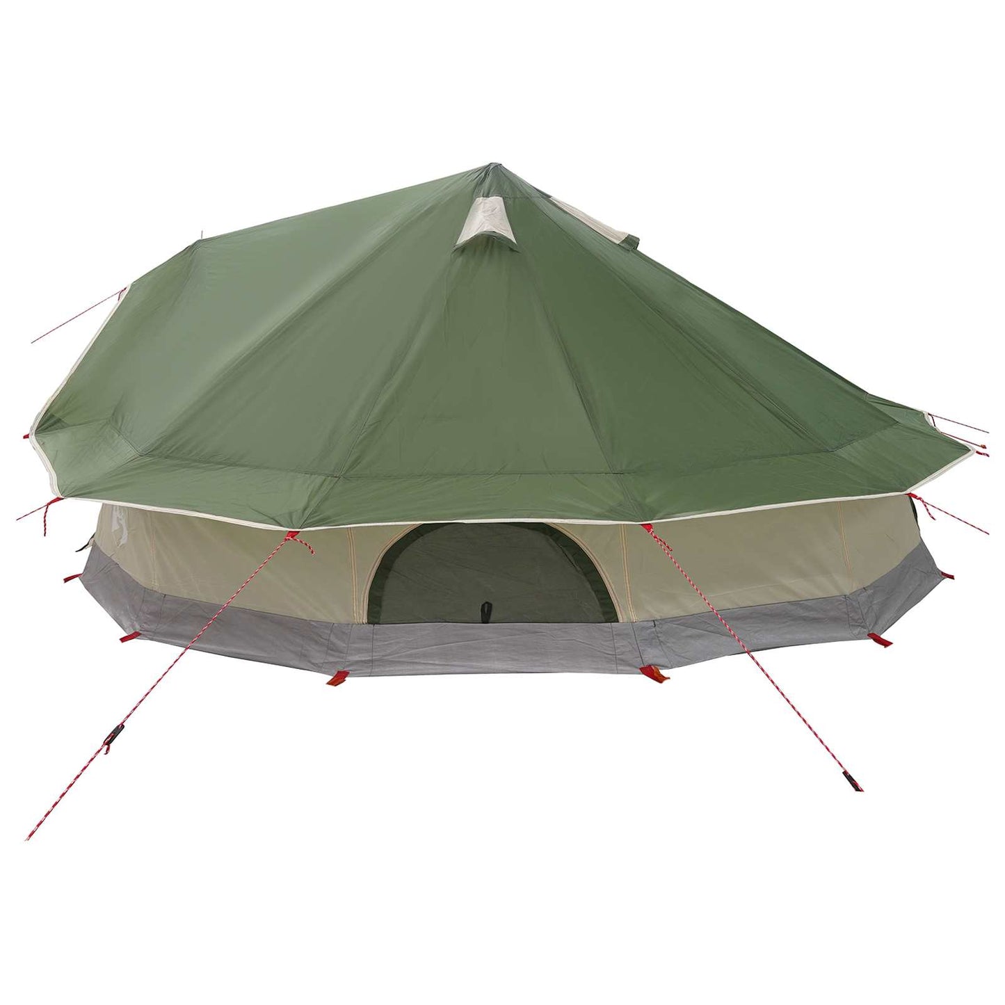 vidaXL Tipi Tent Green 800 x 800 x 430 cm Polyester and Steel