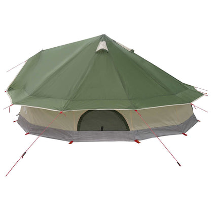 vidaXL Tipi Tent Green 800 x 800 x 430 cm Polyester and Steel