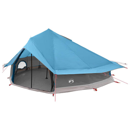 vidaXL Tipi Tent with Roof Blue 800 x 800 x 430 cm Polyester and Steel