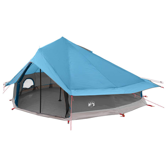 vidaXL Tipi Tent 20-Person Blue Polyester and Steel