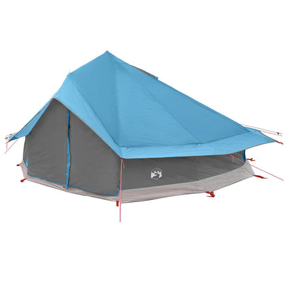 vidaXL Tipi Tent with Roof Blue 800 x 800 x 430 cm Polyester and Steel