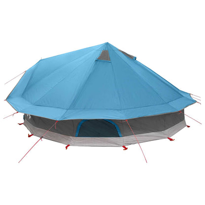 vidaXL Tipi Tent with Roof Blue 800 x 800 x 430 cm Polyester and Steel