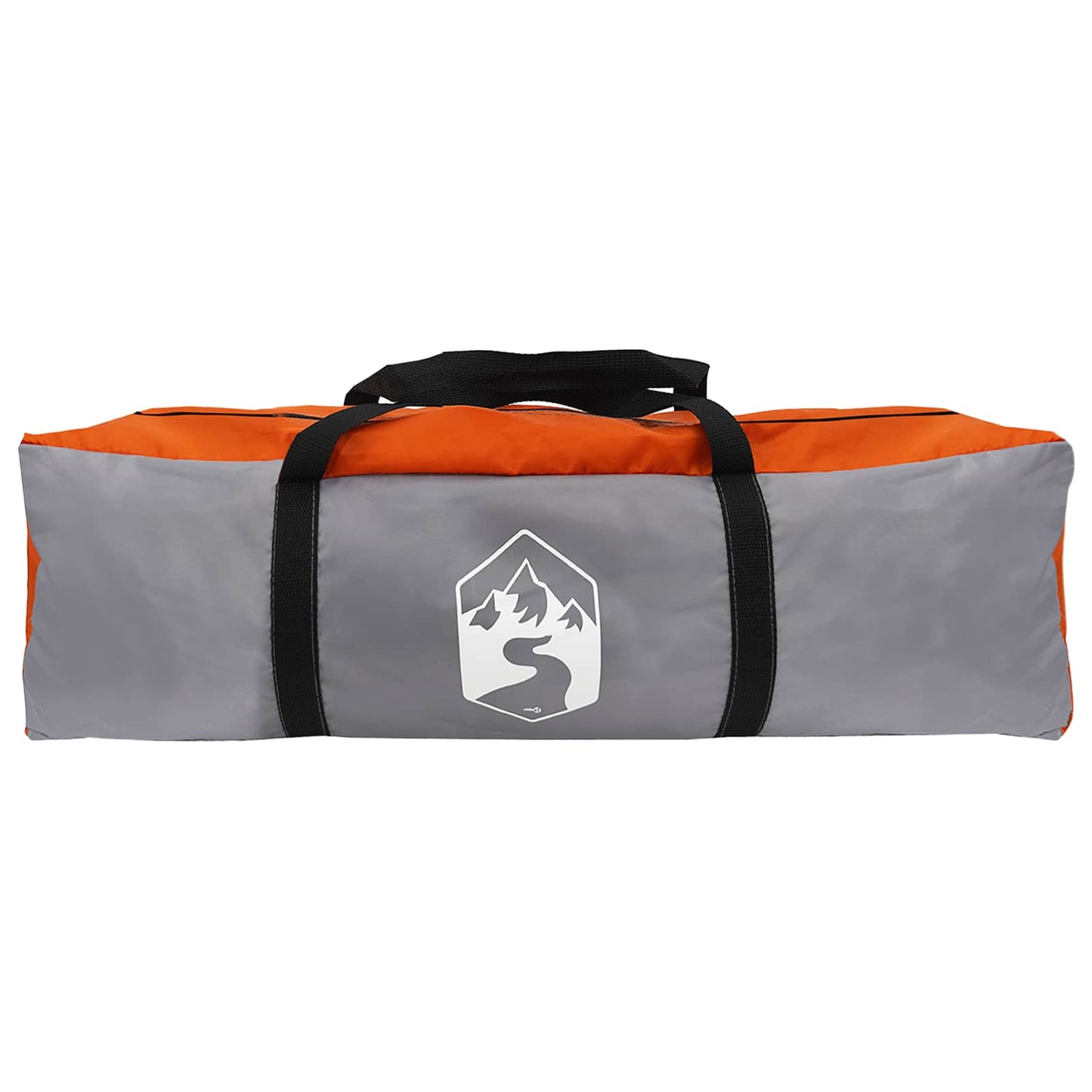 vidaXL Tipi Tent with Roof Grey and Orange 800 x 800 x 430 cm