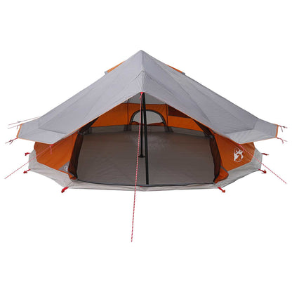 vidaXL Tipi Tent with Roof Grey and Orange 800 x 800 x 430 cm