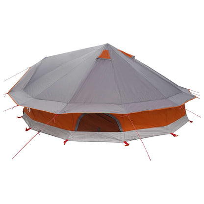 vidaXL Tipi Tent with Roof Grey and Orange 800 x 800 x 430 cm
