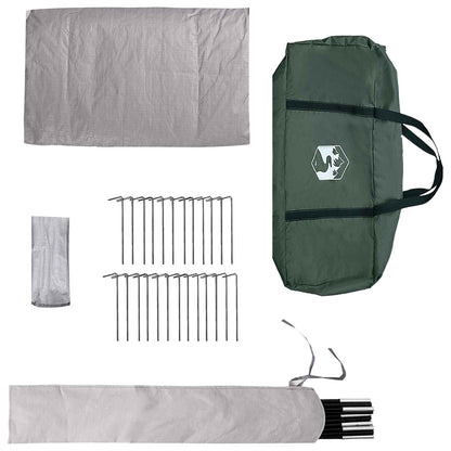 vidaXL Tipi Tent Army Green 800 x 800 x 430 cm Polyester and Steel