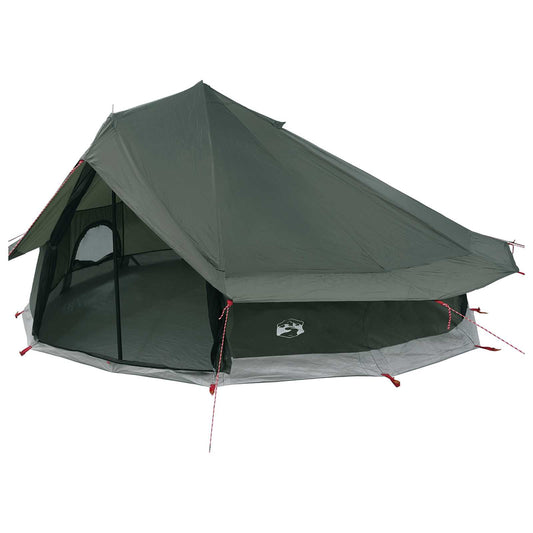 vidaXL Tipi Tent 20-Person Army Green Polyester and Steel