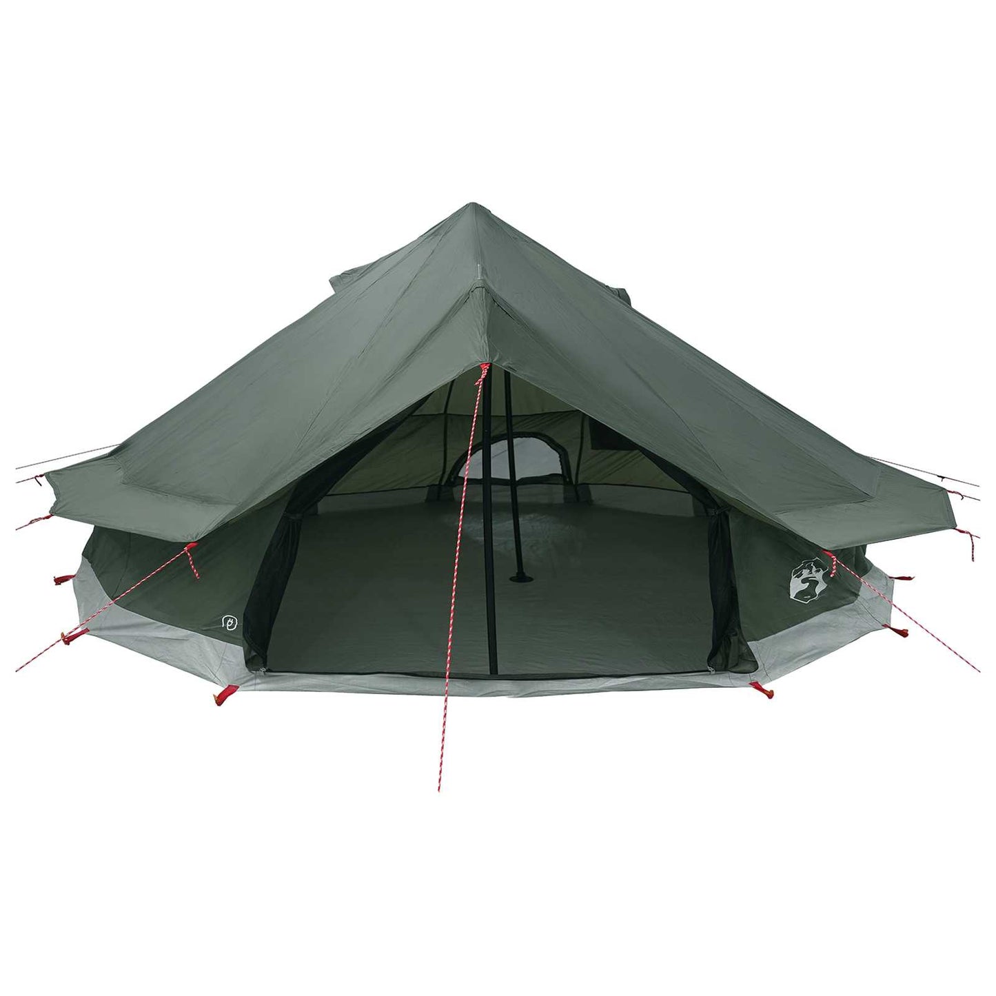 vidaXL Tipi Tent Army Green 800 x 800 x 430 cm Polyester and Steel