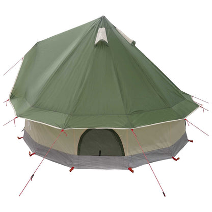 vidaXL Tipi Tent with Roof Green 250 x 250 cm Polyester and Steel