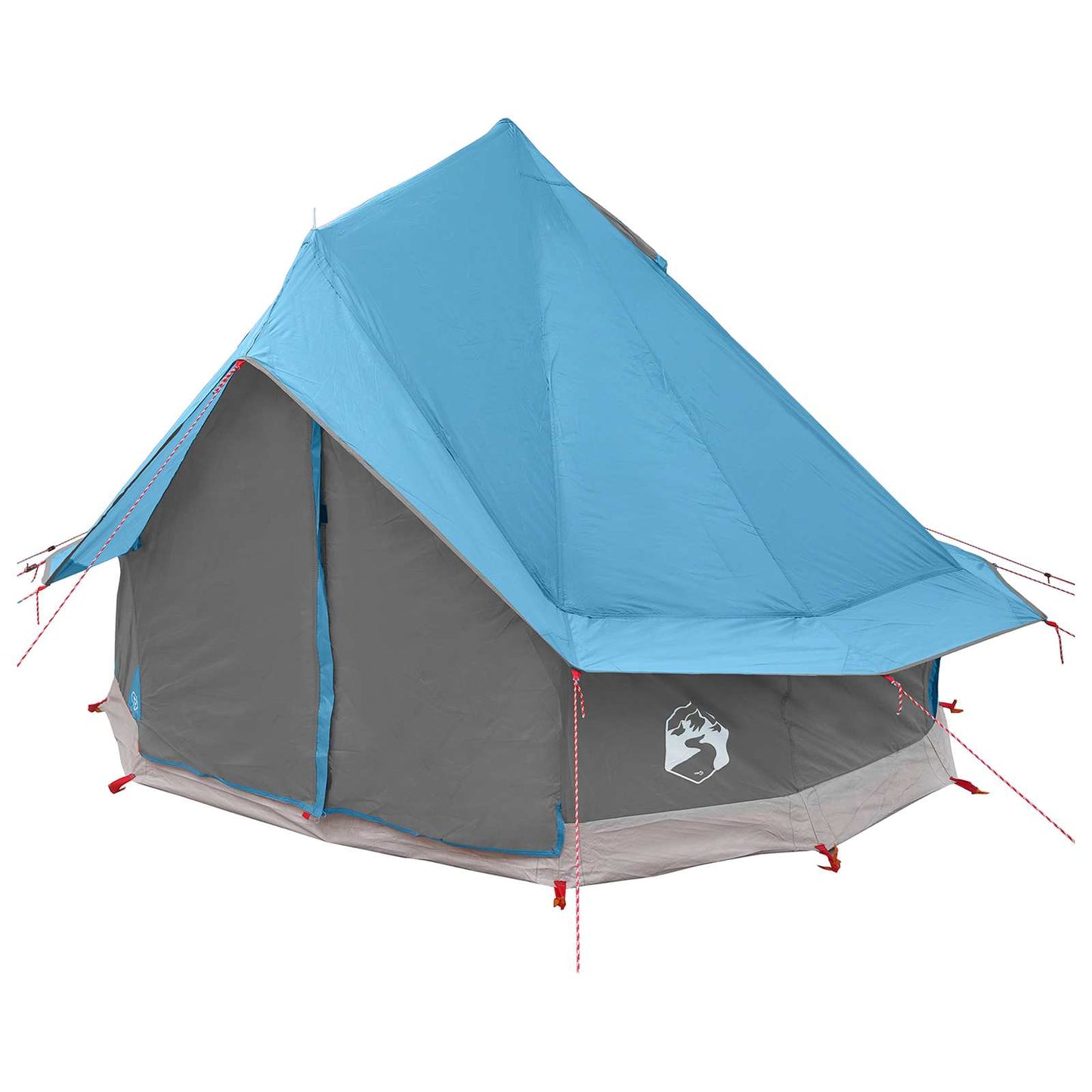 vidaXL Tipi Tent with Roof Blue 250 x 250 cm Polyester and Steel