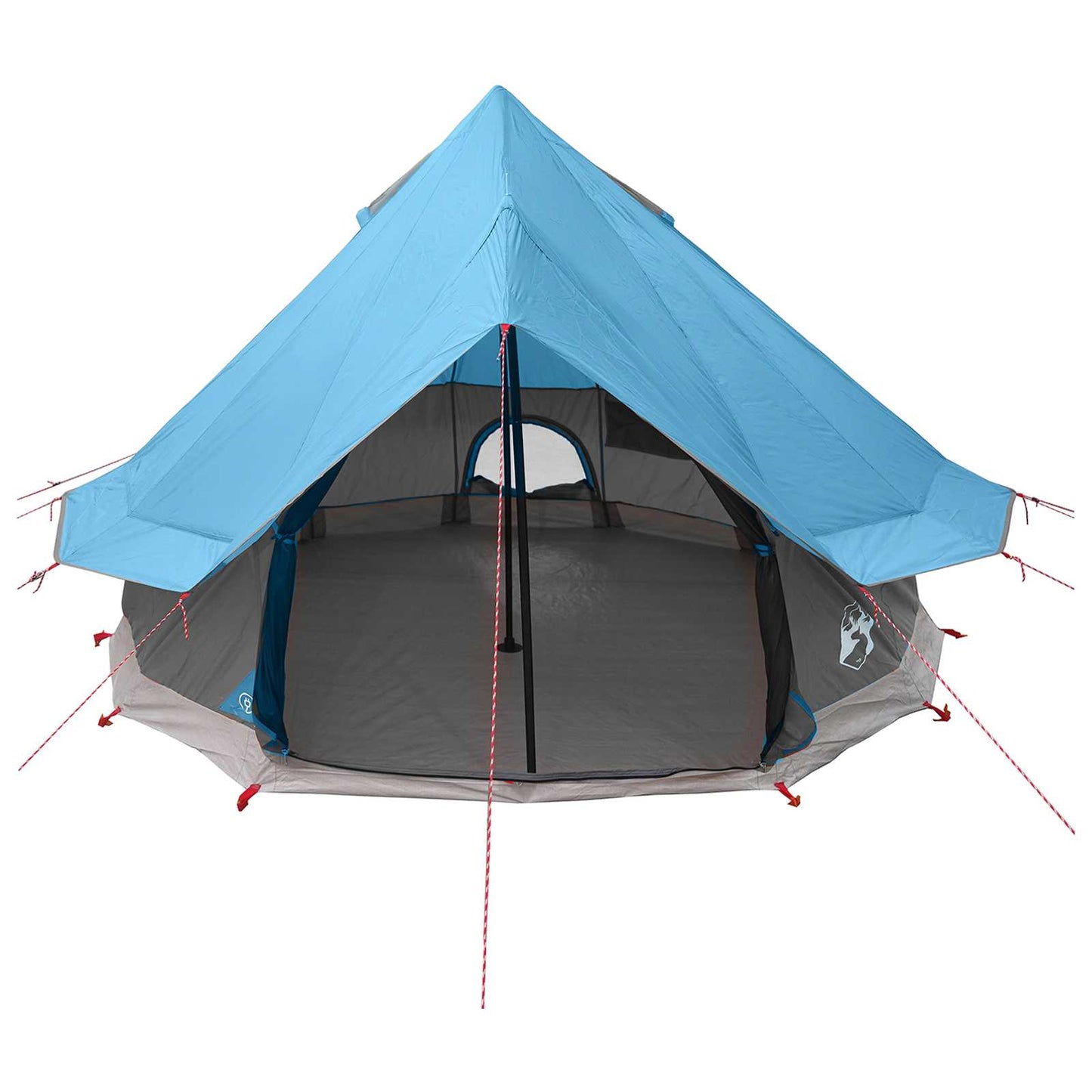 vidaXL Tipi Tent with Roof Blue 250 x 250 cm Polyester and Steel