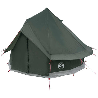 vidaXL Tipi Tent with Roof Army Green 250 x 250 cm Polyester and Steel