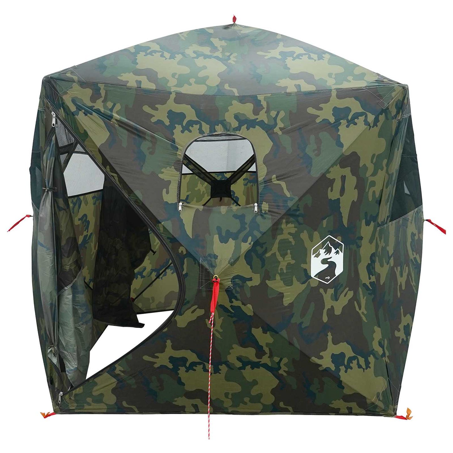 vidaXL Hunting Tent Camouflage 143 x 143 x 165 cm Polyester and Steel