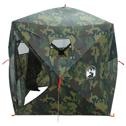 vidaXL Hunting Tent Camouflage 143 x 143 x 165 cm Polyester and Steel