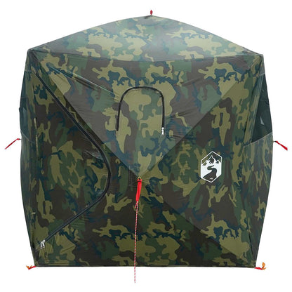 vidaXL Hunting Tent Camouflage 143 x 143 x 165 cm Polyester and Steel