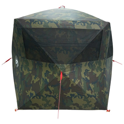 vidaXL Hunting Tent Camouflage 143 x 143 x 165 cm Polyester and Steel