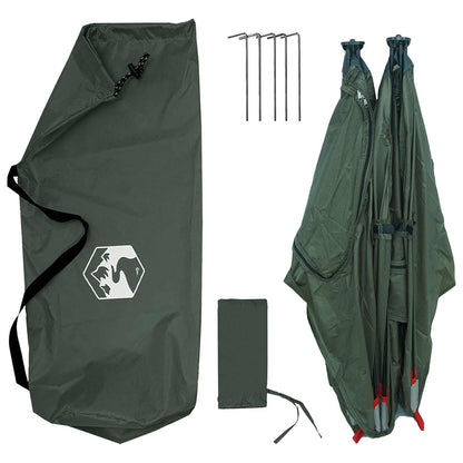 vidaXL Hunting Tent Army Green 145 x 145 x 150 cm Polyester and Steel