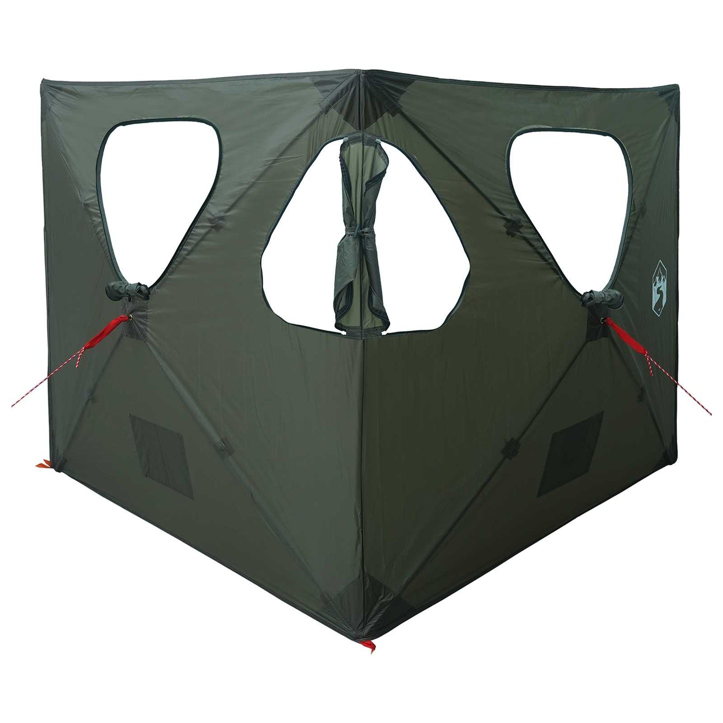 vidaXL Hunting Tent Army Green 145 x 145 x 150 cm Polyester and Steel