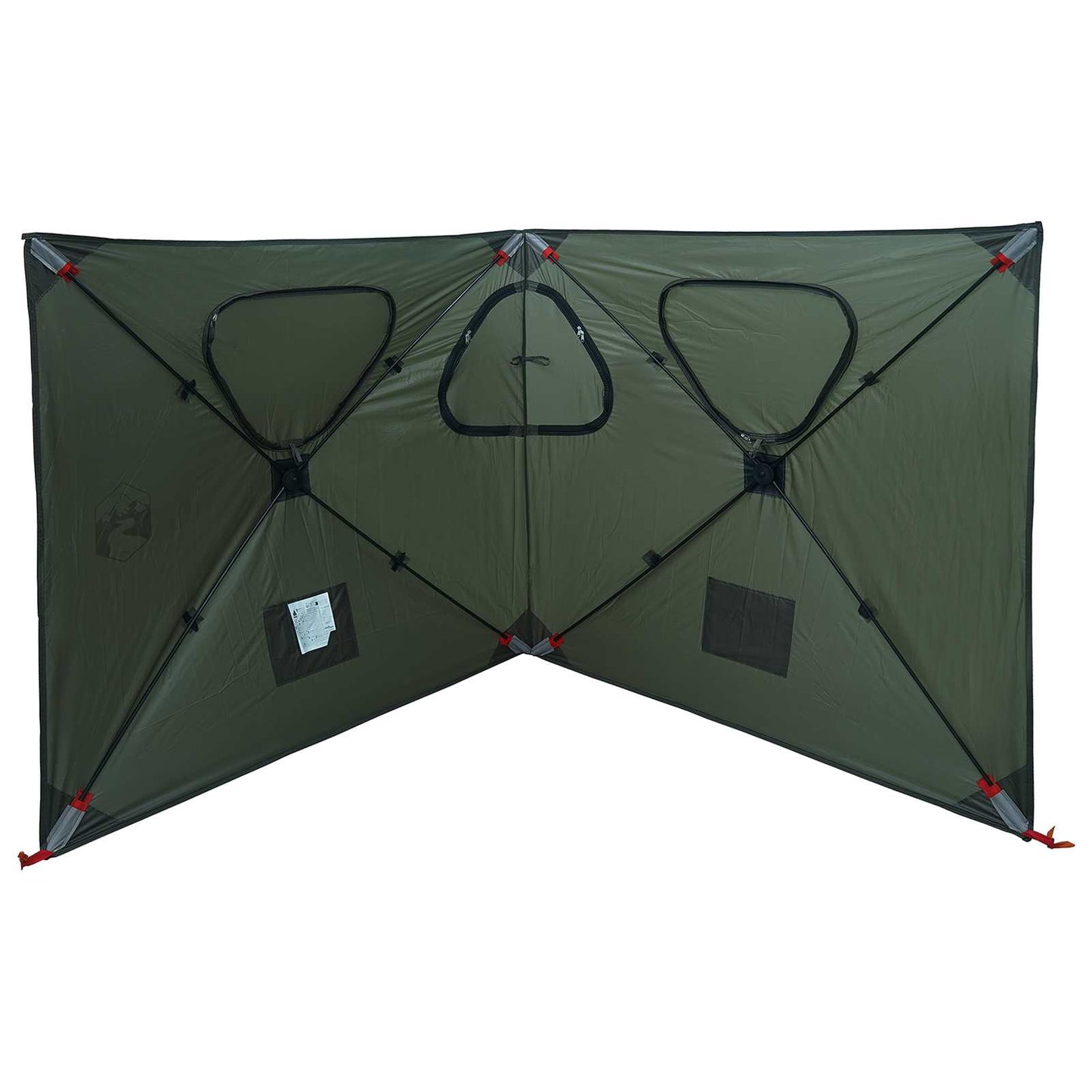 vidaXL Hunting Tent Army Green 145 x 145 x 150 cm Polyester and Steel