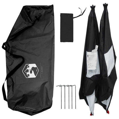 vidaXL Hunting Tent with Roof White Blackout 145 x 145 x 150 cm