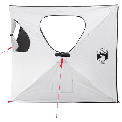 vidaXL Hunting Tent with Roof White Blackout 145 x 145 x 150 cm