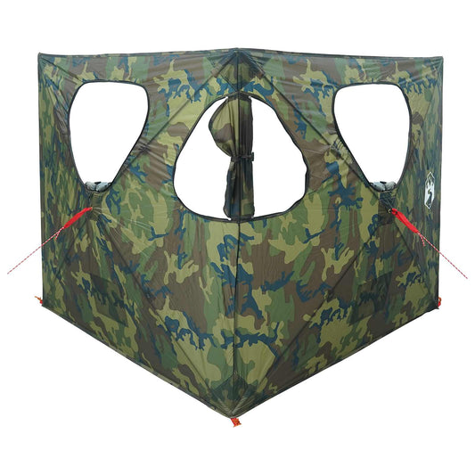 vidaXL Hunting Tent 145 x 145 x 150 cm Camouflage Polyester and Steel