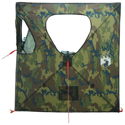 vidaXL Hunting Tent Camouflage 145 x 145 x 150 cm Polyester and Steel