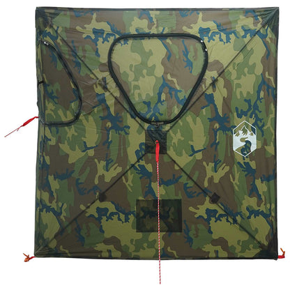 vidaXL Hunting Tent Camouflage 145 x 145 x 150 cm Polyester and Steel