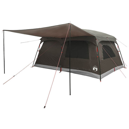 vidaXL Family Tent Brown Grey 500 x 400 x 230 cm Polyester and Steel