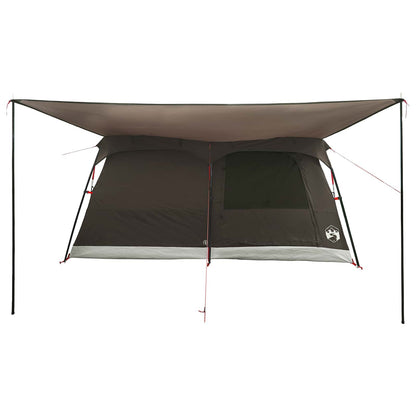 vidaXL Family Tent Brown Grey 500 x 400 x 230 cm Polyester and Steel