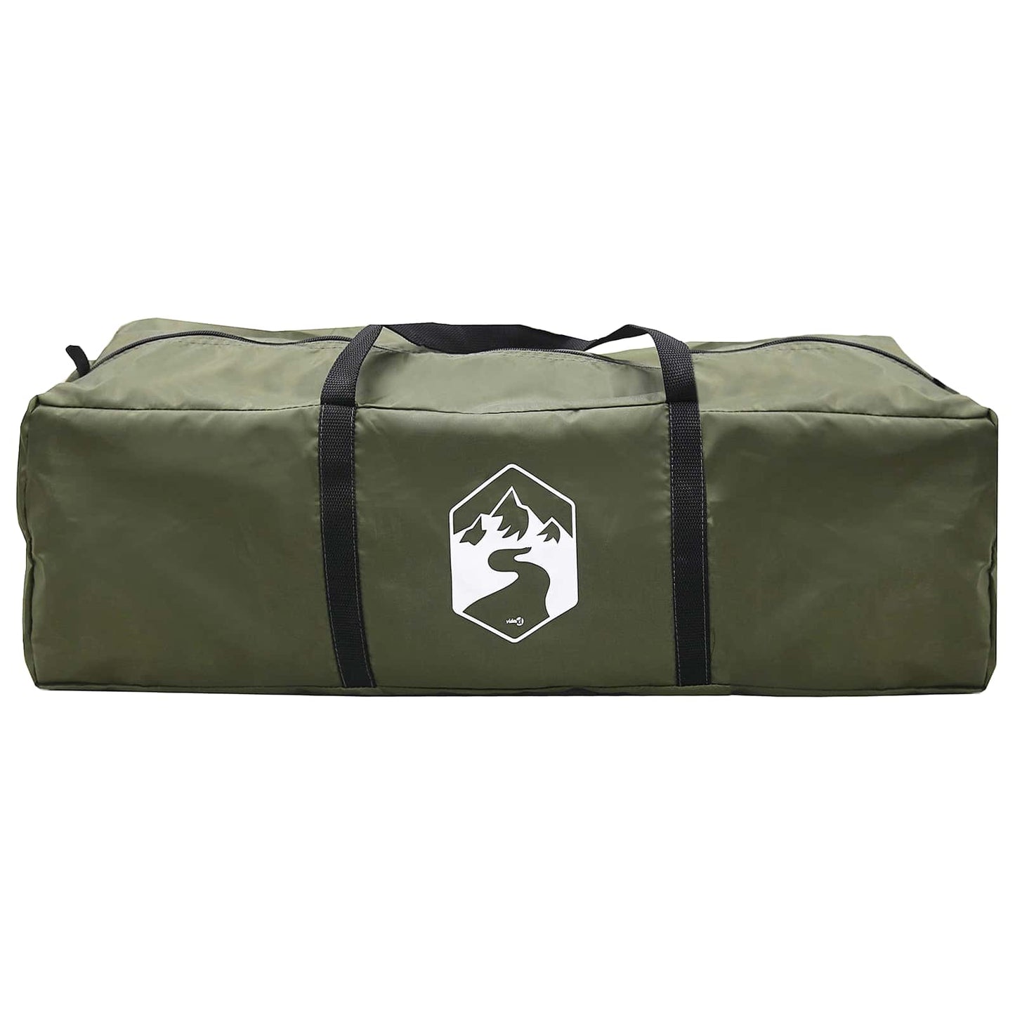 vidaXL Camping Tent with Rainfly Water-resistant Dome Olive Green