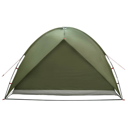 vidaXL Camping Tent with Rainfly Water-resistant Dome Olive Green