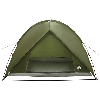 vidaXL Camping Tent with Rainfly Water-resistant Dome Olive Green