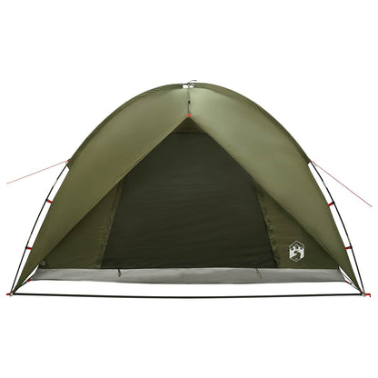 vidaXL Camping Tent with Rainfly Water-resistant Dome Olive Green