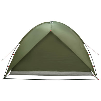 vidaXL Camping Tent with Rainfly Water-resistant Dome Olive Green