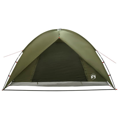 vidaXL Camping Tent with Rainfly Water-resistant Dome Olive Green