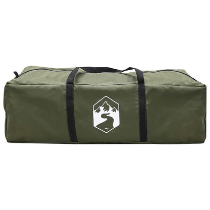 vidaXL Camping Tent with Rainfly Water-resistant Dome Olive Green