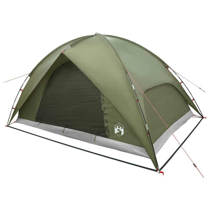 vidaXL Camping Tent with Rainfly Water-resistant Dome Olive Green