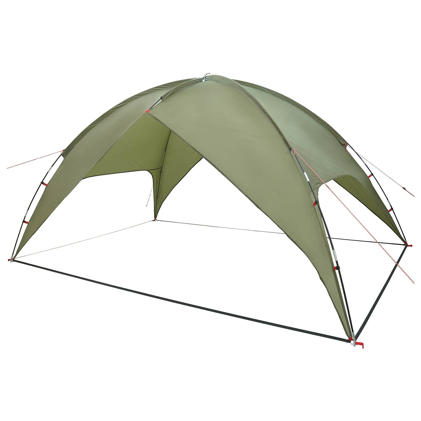 vidaXL Camping Tent with Rainfly Water-resistant Dome Olive Green