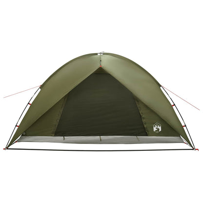 vidaXL Camping Tent with Rainfly Water-resistant Dome Olive Green