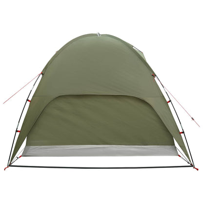 vidaXL Camping Tent with Rainfly Water-resistant Dome Olive Green