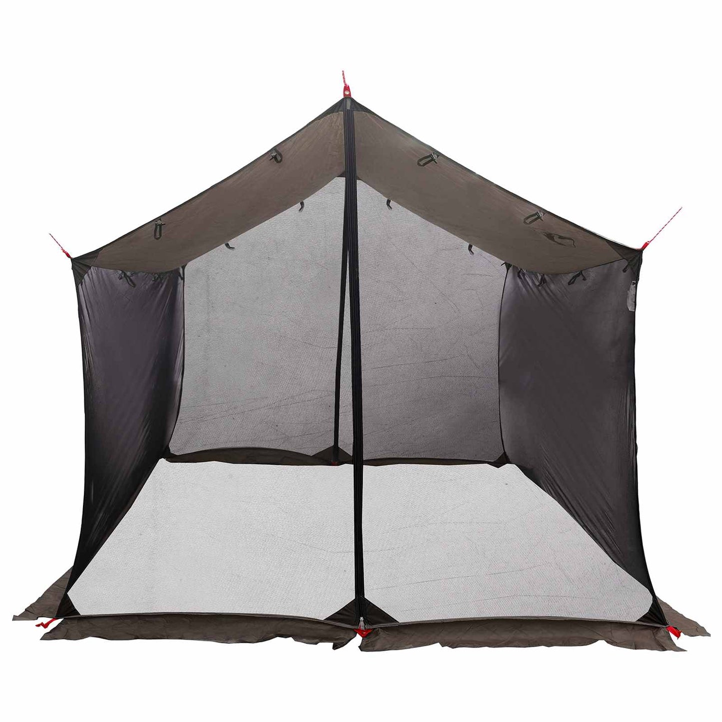 vidaXL Camping Tarp with Mesh Walls Brown Grey 340 x 260 x 220 cm