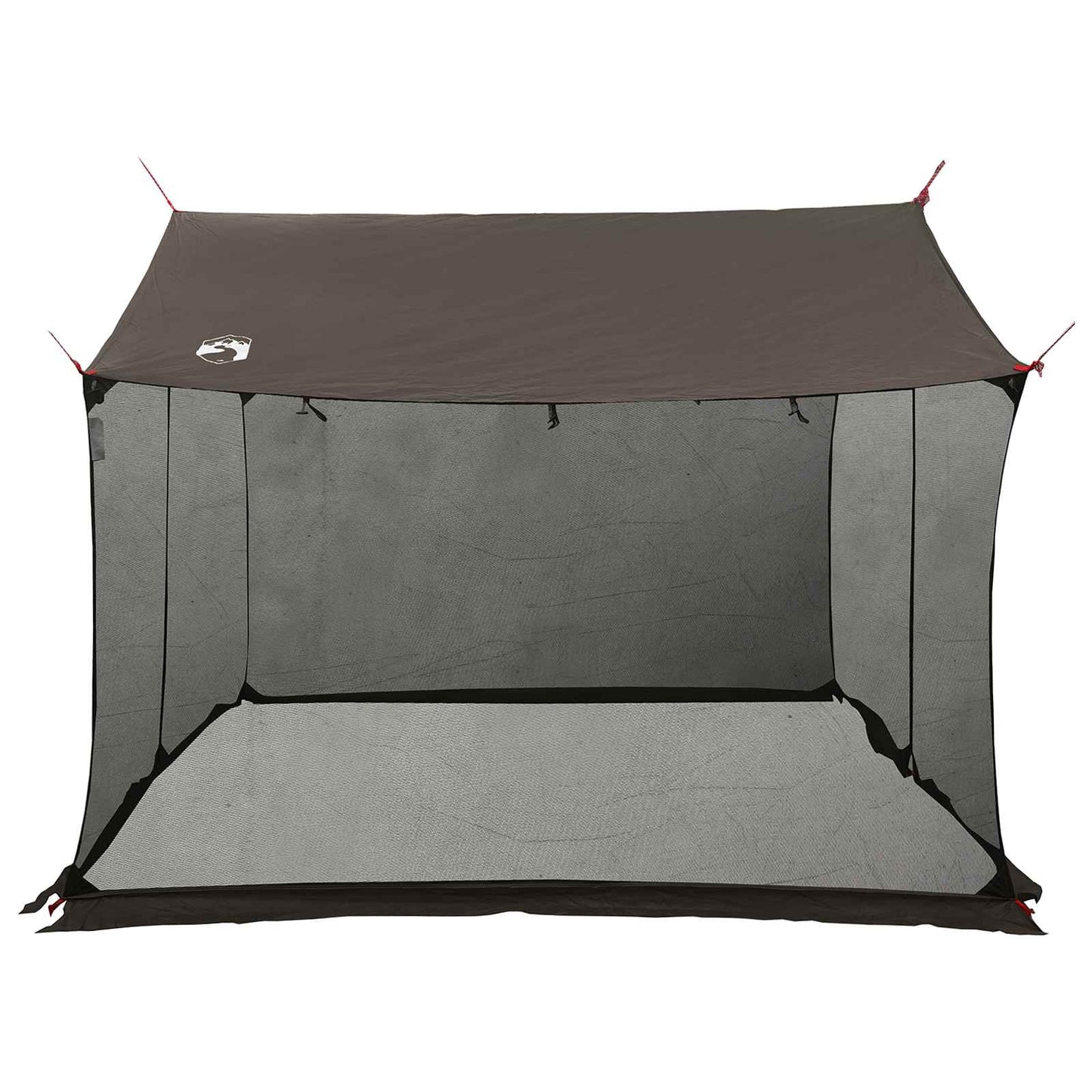 vidaXL Camping Tarp with Mesh Walls Brown Grey 340 x 260 x 220 cm