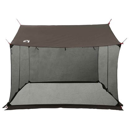 vidaXL Camping Tarp with Mesh Walls Brown Grey 340 x 260 x 220 cm