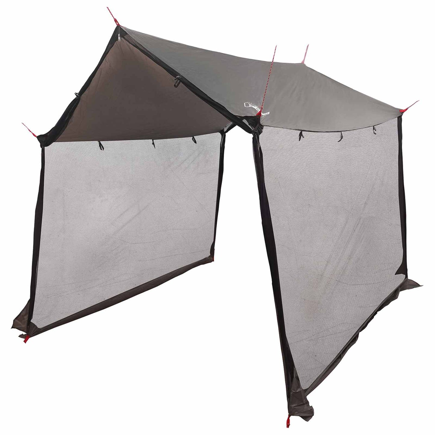 vidaXL Camping Tarp with Mesh Walls Brown Grey 270 x 210 x 210 cm