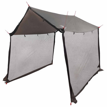 vidaXL Camping Tarp with Mesh Walls Brown Grey 270 x 210 x 210 cm