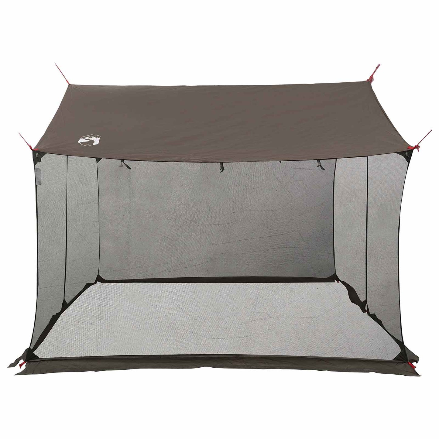 vidaXL Camping Tarp with Mesh Walls Brown Grey 270 x 210 x 210 cm