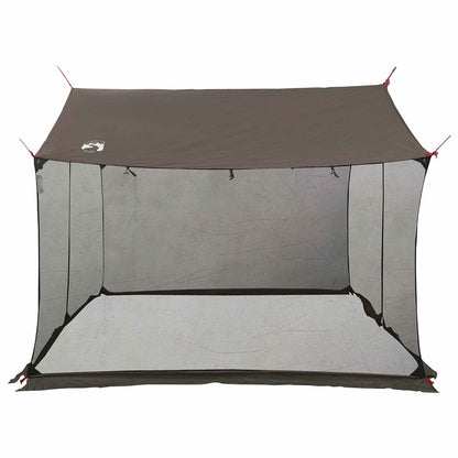 vidaXL Camping Tarp with Mesh Walls Brown Grey 270 x 210 x 210 cm