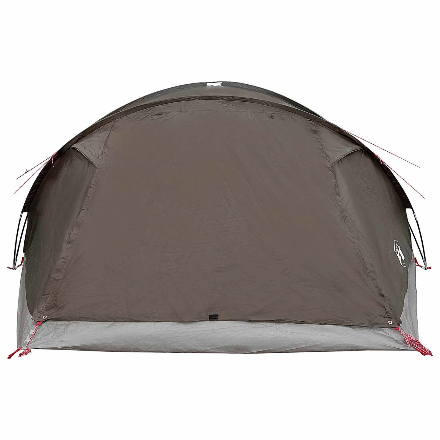 vidaXL Cabin Tent with Roof Brown grey 8-Person Polyester and Steel