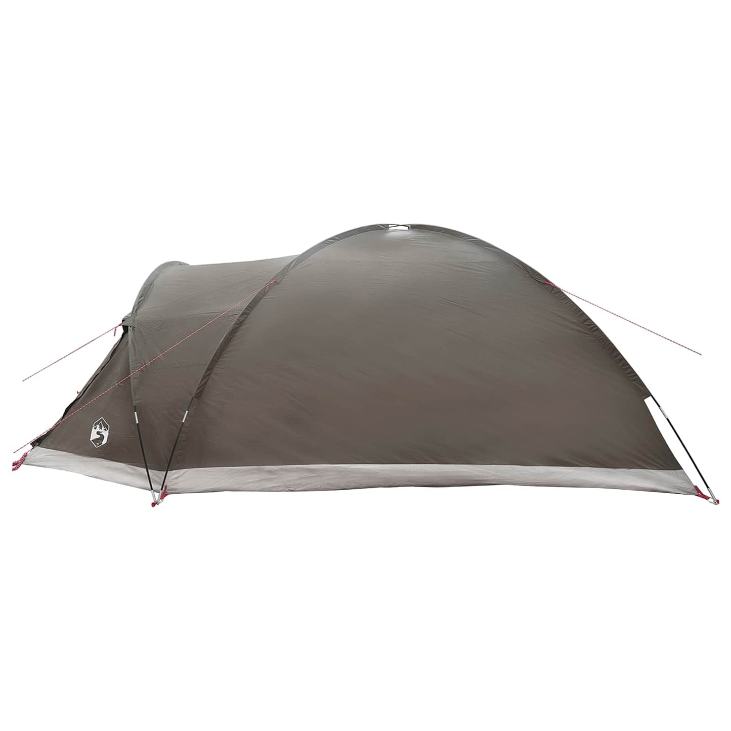 vidaXL Cabin Tent with Roof Brown grey 8-Person Polyester and Steel